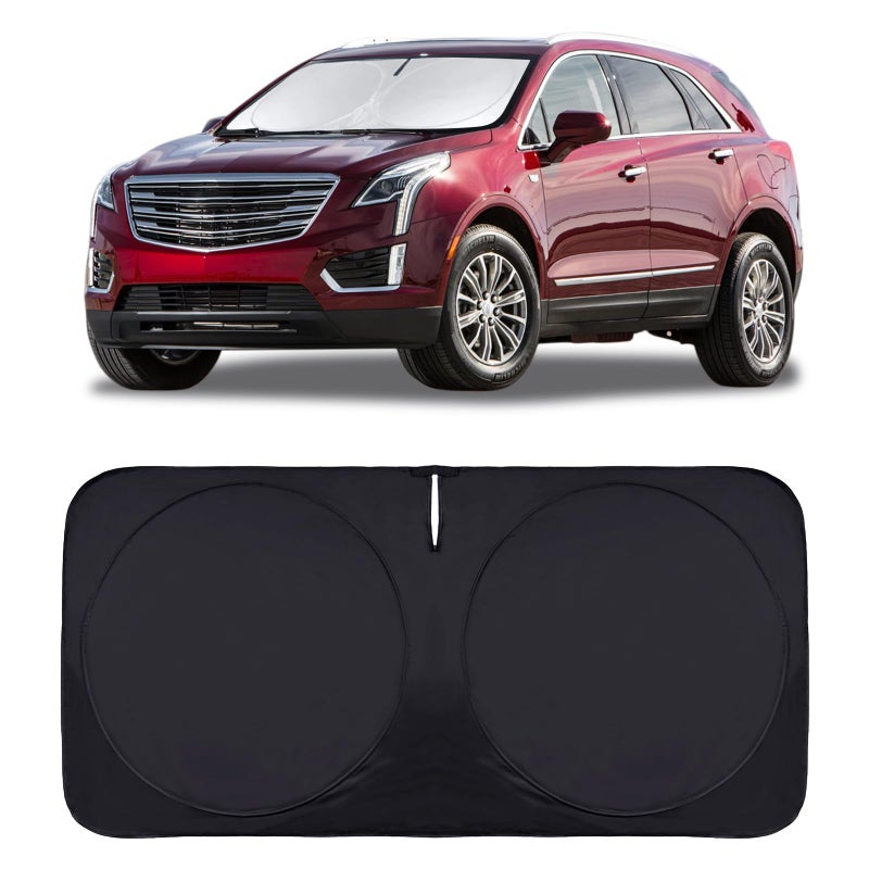 INSAUTO for Cadillac Escalade SRX XT5 XT6 STS DTS XT4 DeVille 2017 20182022 2023 2024 Windshield Sun Shade Car Sunshades for Front Windows Shield Cover Custom Fit Cadillac SRX 2025 Accessories Sun Visor - Image 3