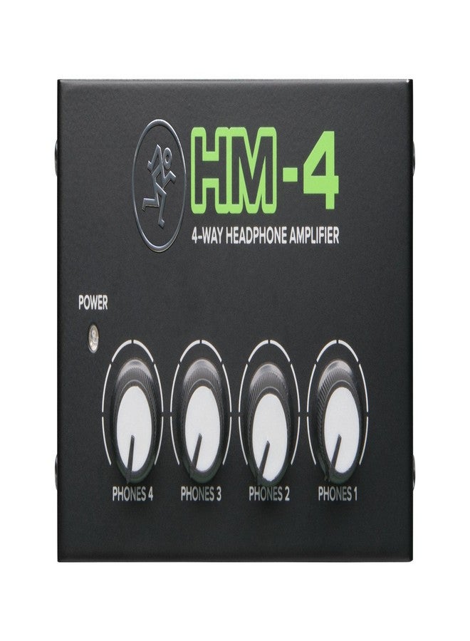 Mackie HM Series, 4-Way Headphone Amplifier Mixer Accessory 1-ch x 4 headphones (HM-4), Black - Image 3