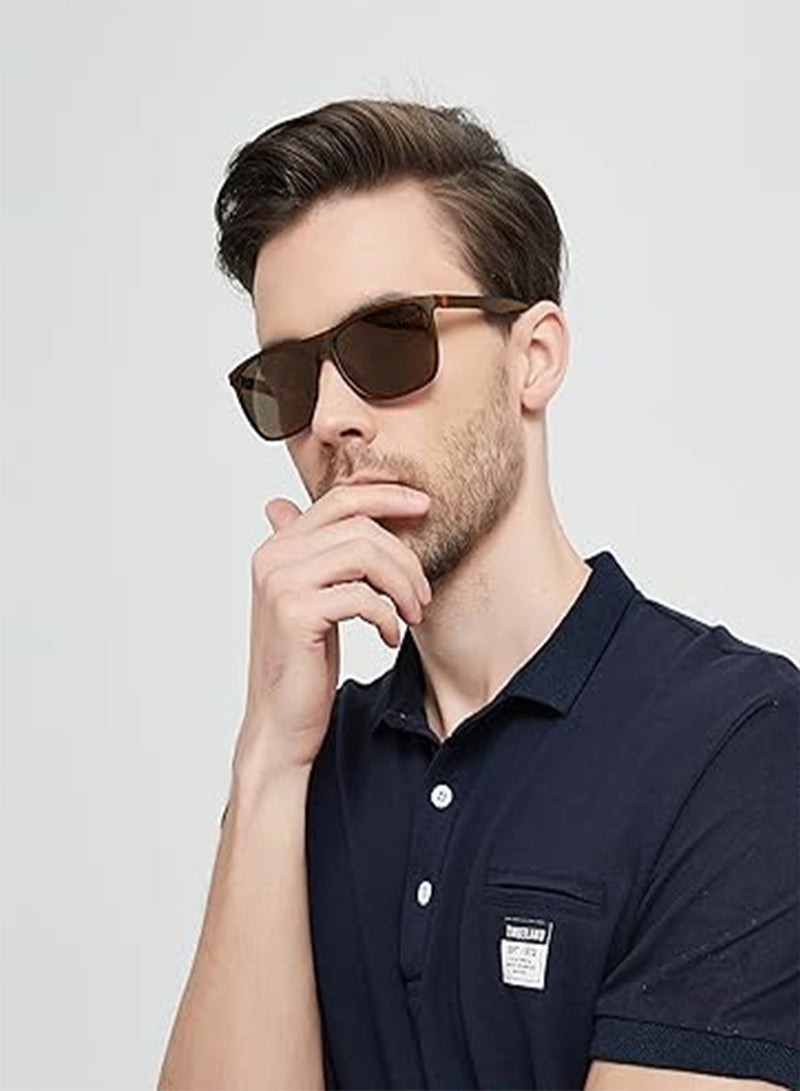 JOGAMS Sunglasses for Men Polarized Lightweight Frame UV Protection Spring Hinges Sunglasses  - Image 2