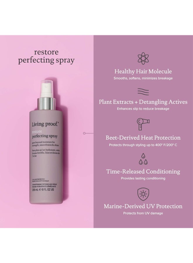 Living Proof Restoring & Detangling Perfecting Spray - Repairs Damaged Hair, Provides Heat Protection & Makes Hair More Manageable (236 ml) - Image 4