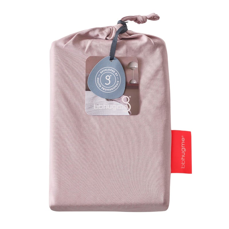 BBHUGME bbhugme Pregnancy Pillow Cover Cotton Jersey Fabric Fits bbhugme Pregnancy Pillow for Side Sleeping Cover Only Pregnancy Pillow Sold Separately Dusty Pink