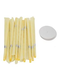 KHAJUL 20-Piece Aromatherapy Pure Beeswax Ear Wax Candles With 10-Piece Ear Protective Disks Kit to reduce tinnitus and improve sleep  - Image 2