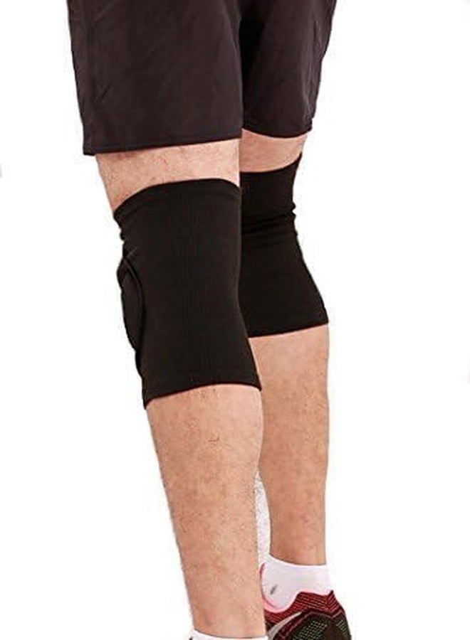 TTRCB 1 Pair Thick Sponge Knee Pads Sleeves Guard Collision Avoidance Sport Protective Kneepad Antislip Skate Soccer Football Volleyball Basketball Cycling Knee Brace Support for Men Women Teens - Image 3