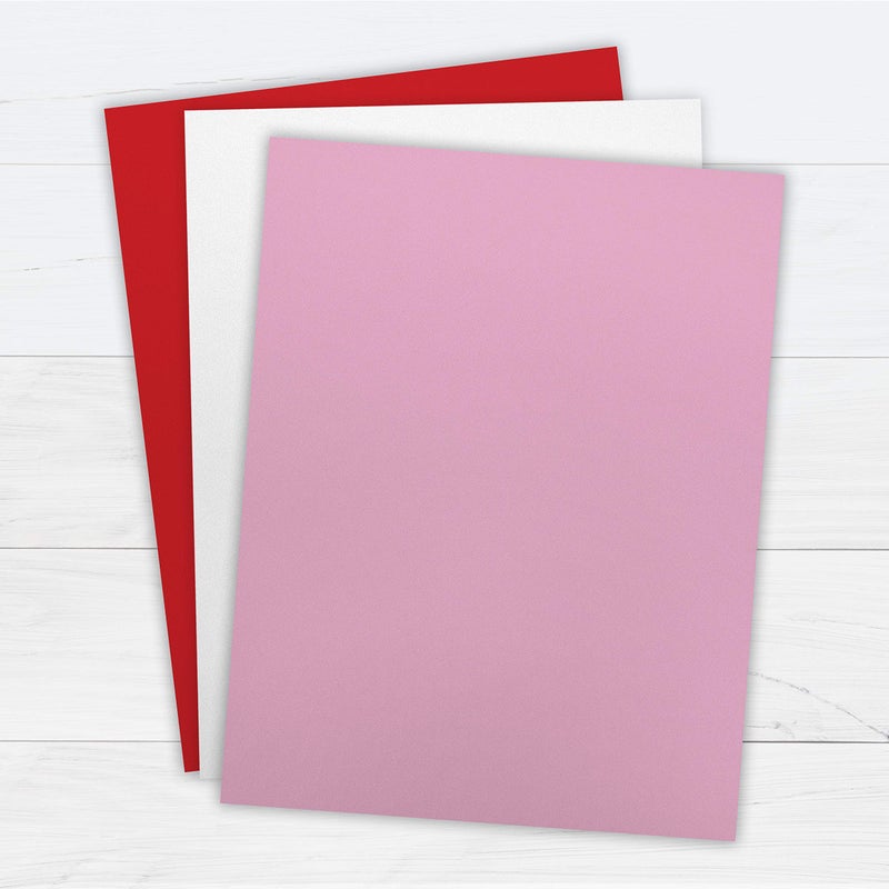 Printworks Valentine Cardstock Collection, 67lb Heavyweight Cardstock, Includes Red, Pink, and White Cardstock, 200 sheets total, Perfect for Cards, Hearts & Crafts - Image 2