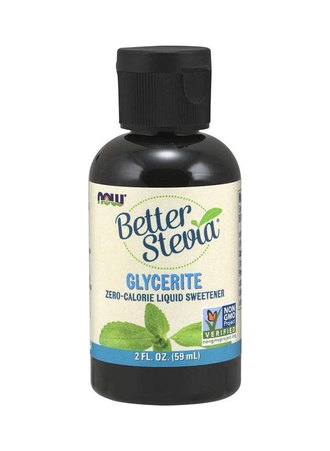 Now Foods Better Stevia Glycerite, Zero-Calorie Liquid Sweetener, 2 oz (59ml)