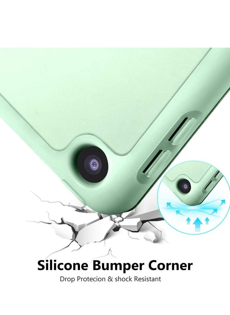 Case for iPad 8th Generation/iPad 10.2 Case 2020, Smart Folio Soft TPU Protective Case Cover with Apple Pencil Holder for iPad 8th/7th Gen, Auto Sleep/Wake - Matcha Green - Image 3