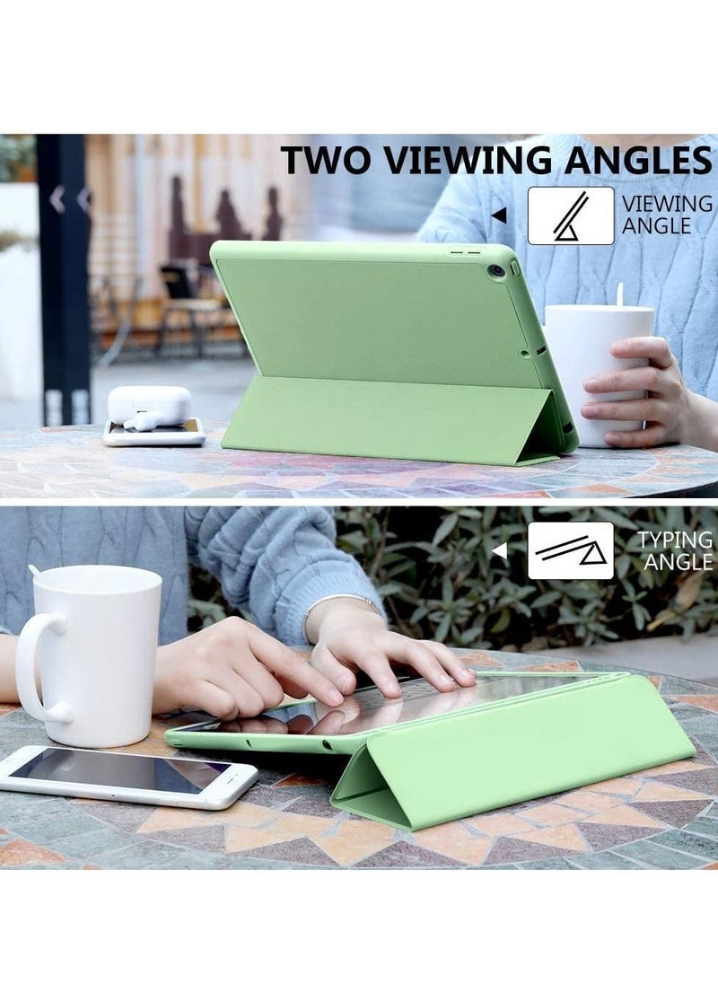 Case for iPad 8th Generation/iPad 10.2 Case 2020, Smart Folio Soft TPU Protective Case Cover with Apple Pencil Holder for iPad 8th/7th Gen, Auto Sleep/Wake - Matcha Green - Image 2