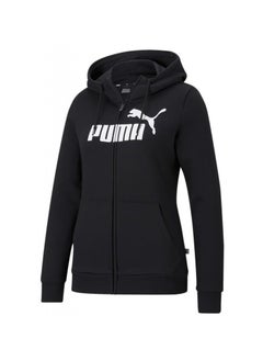 PUMA Ess Logo Full-Zip Hoodie Fl  Black  - Image 1