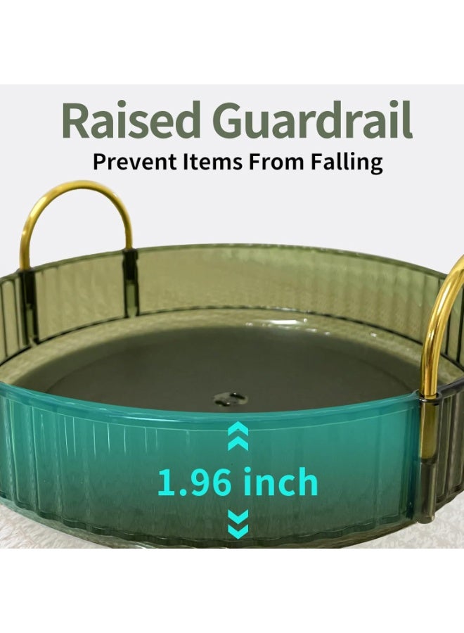 360-Degree Swivel Perfume Storage Rack, 3-Tier Spacious Cosmetic Organizer, Bathroom Makeup Holder & Perfume Display Stand (Green, 3-Tier) - Image 5