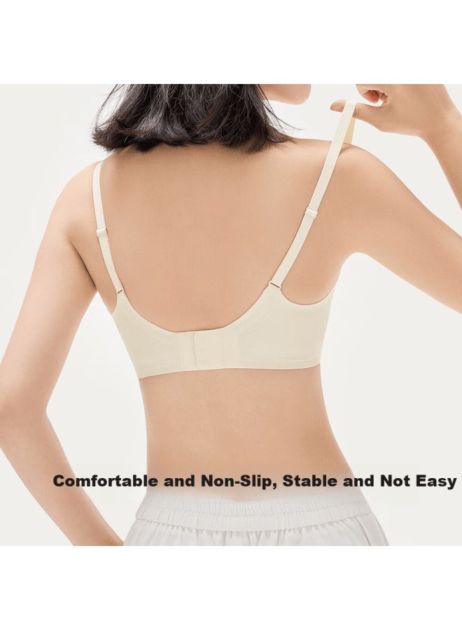 Secretworld Yuwen Style Women's Small Bust Push-up Anti-sagging Seamless Invisible Enlarging Bra - Image 5