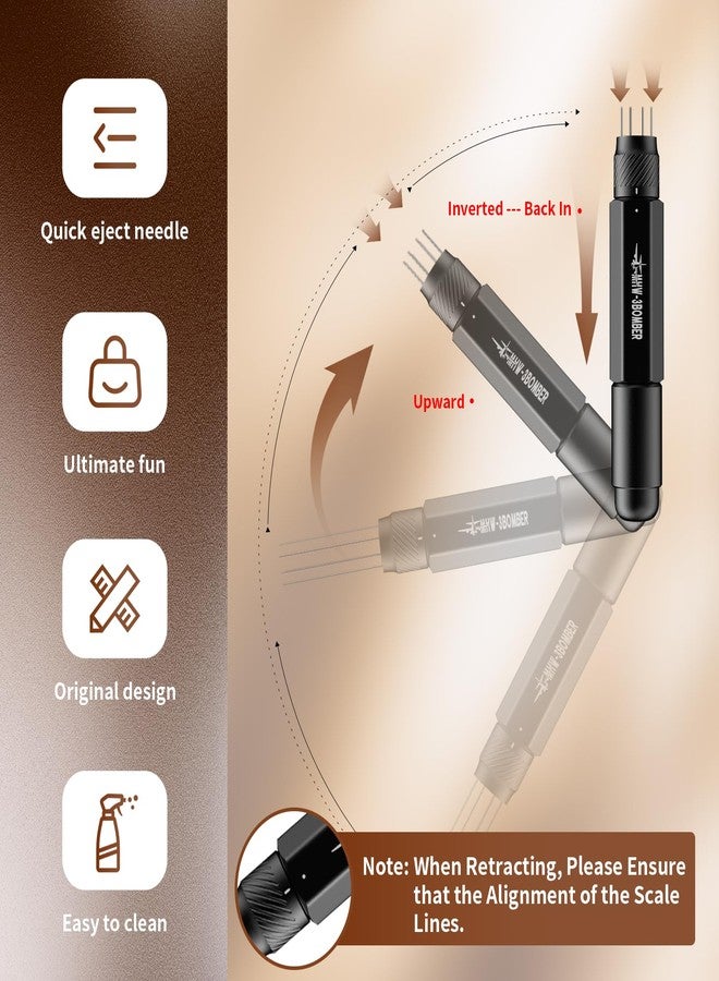 MHW-3BOMBER أداة توزيع الإسبريسو MHW-3BOMBER WDT، أداة تحريك القهوة القابلة للسحب، موزع قهوة قابل للتعديل للبارستا، تخزين مغناطيسي، 0.4 مم 8 إبر مع 8 إضافية، أزرق، T6192-OS - Image 2