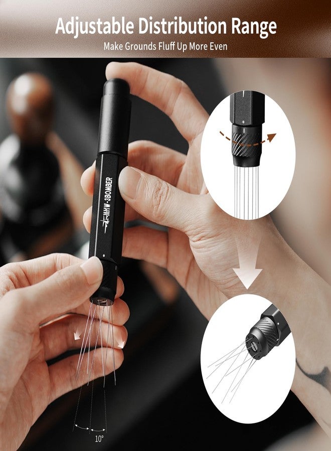 MHW-3BOMBER أداة توزيع الإسبريسو MHW-3BOMBER WDT، أداة تحريك القهوة القابلة للسحب، موزع قهوة قابل للتعديل للبارستا، تخزين مغناطيسي، 0.4 مم 8 إبر مع 8 إضافية، أزرق، T6192-OS - Image 3