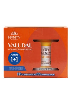 Valudal - 60+30 Gummies for vitamin D deficiency - Buy 1 Get 1 free - pzsku/ZE76C241C7FC934EDBDEDZ/45/_/1737628618/093b964f-c87b-46a9-ae64-3d40d43baf7b