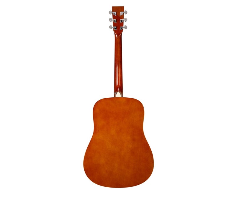 SX Guitar SD104G Dreadnought Acoustic - Gloss Natural - Image 3