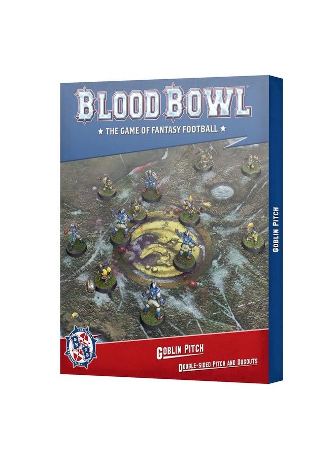 Games Workshop Blood Bowl Goblin Double Sided Pitch - Image 1