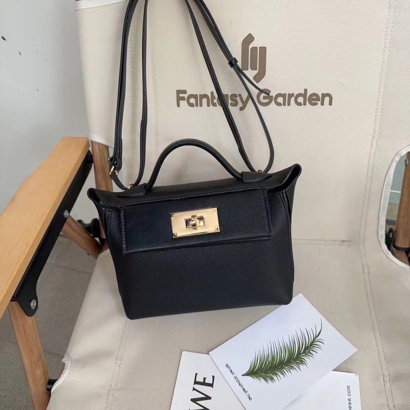 Women'S Kelly Bag Large Size 2424 First Layer Cowhide Dumpling Bag Wing Bag Handbag Shoulder Crossbody Backpack Hand-Held - Image 1
