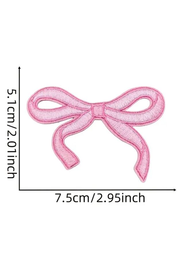 Red Iron On Patches 5pcs No Sew Colorful Appliques For DIY Clothing Bags Hats - Image 4