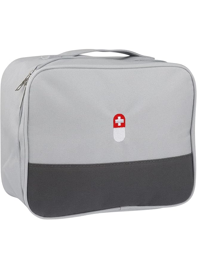 SYOSI Empty First Aid Bags Travel Medical Supplies Cosmetic Organizer Insulated Medicine Bag Convenient Safety Kit Suit for Family Outdoors Hiking Camping Car Office Workplace  - Image 1