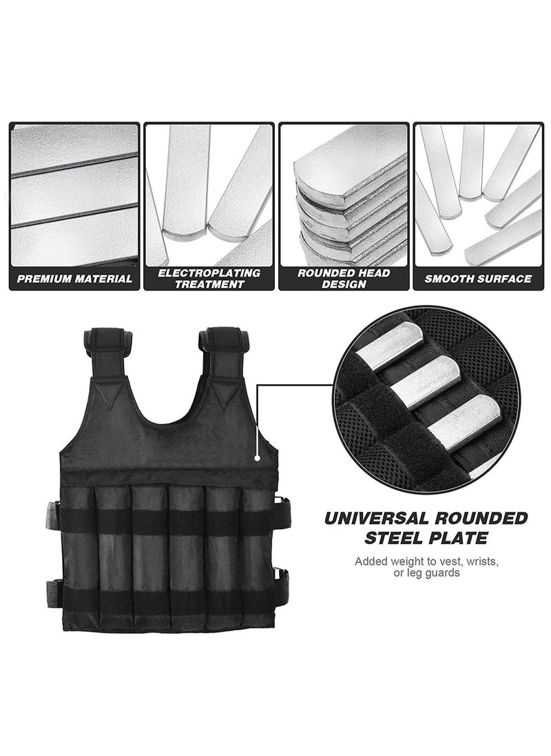Generic - 6-Piece Steel Plates for Weighted Vest - Image 1