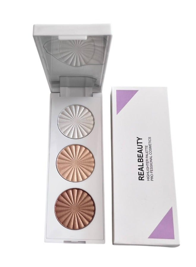 REALBEAUTY Real Beauty 3 color face highlighter  - Image 1