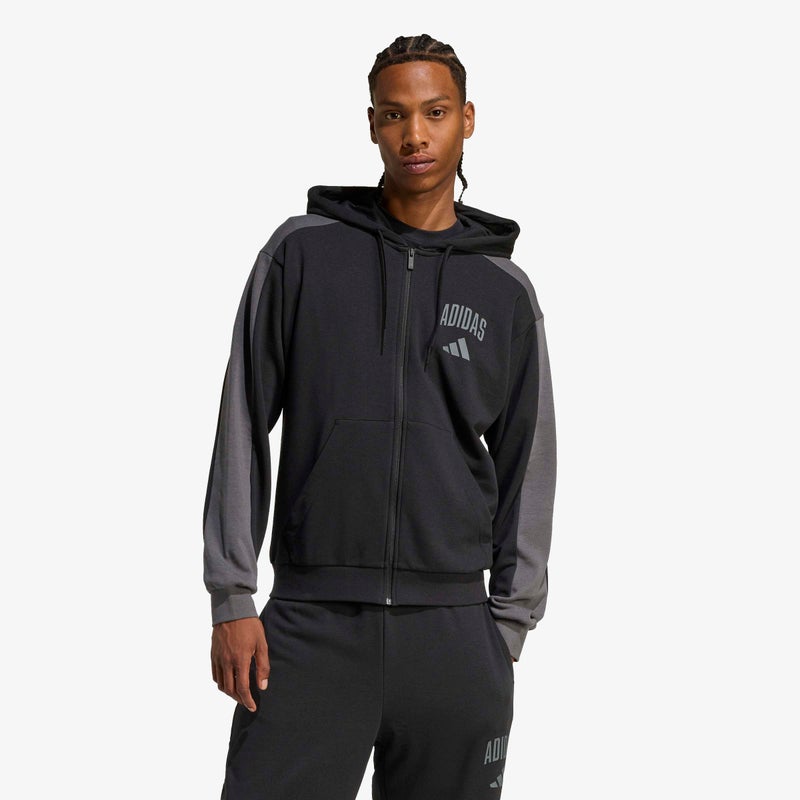 اديداس COLLEGIATE FRENCH TERRY FULL-ZIP HOODED TRACK TOP - Image 2