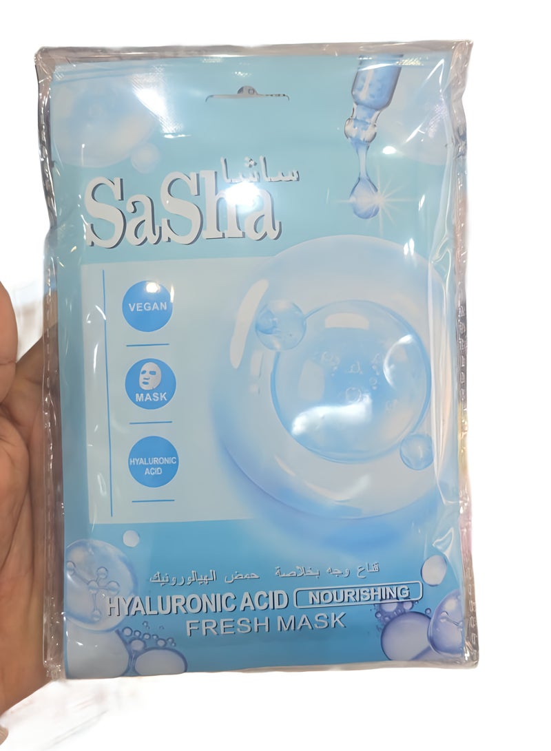 قناع ساشا النباتي ، قناع منعش مغذي بحمض الهيالورونيك