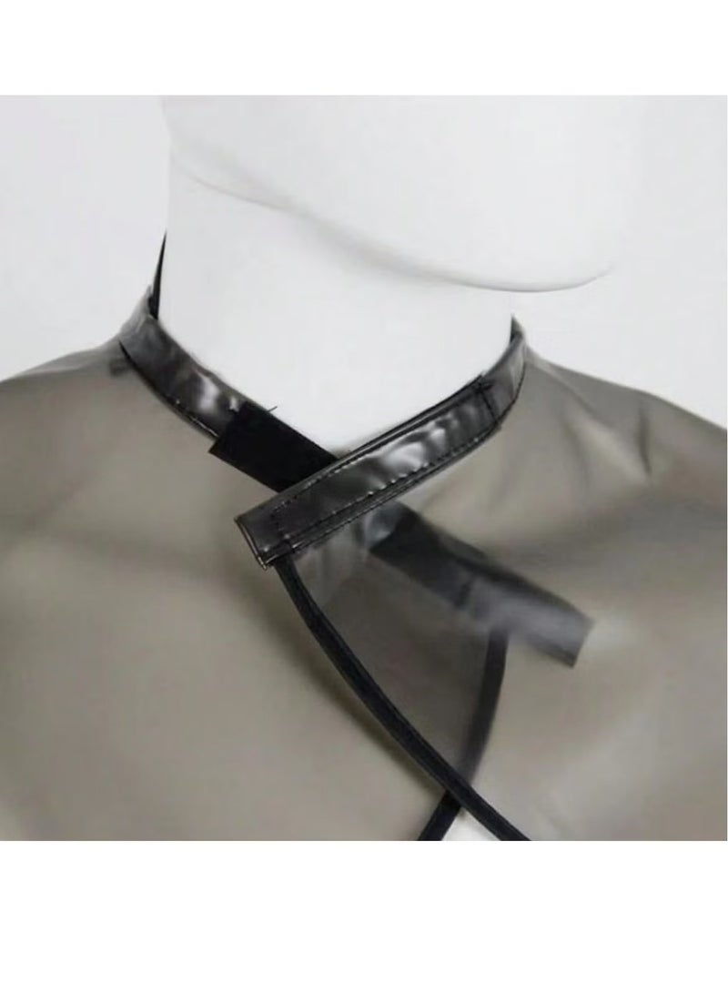 OMEVE Professional Waterproof Hair Dye Cape Rebonding Capes Hot oil Cape Hairdressing Capes For Salon(Black) - Image 3