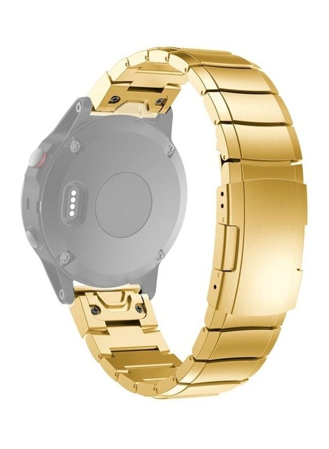 NIBEMINENT Stainless Steel Waist Strap Watch Band Gold - Image 2