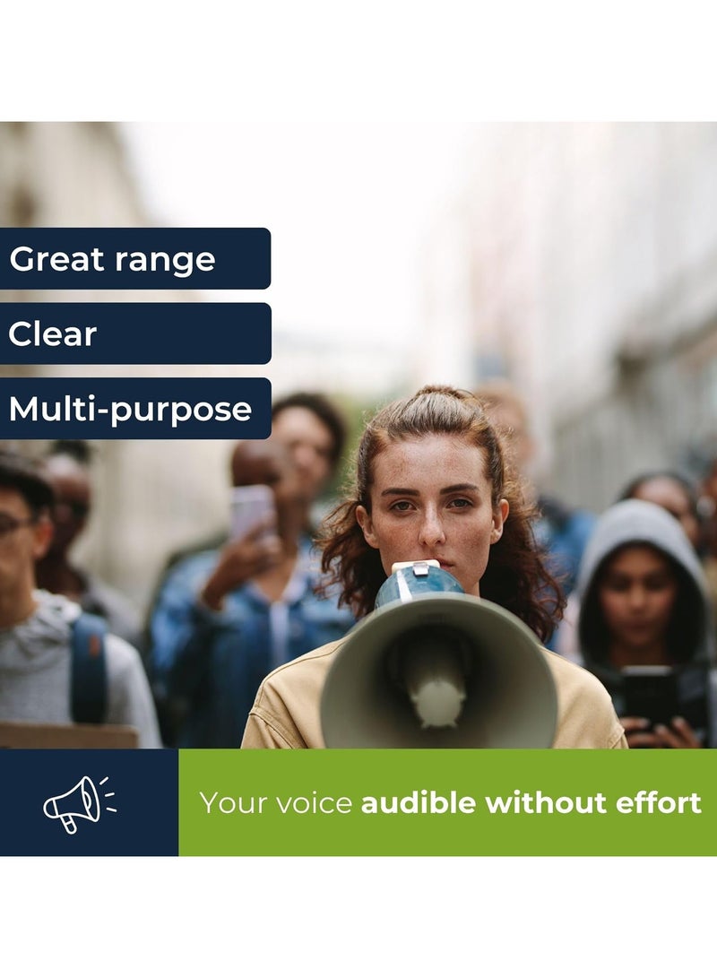 Power Megaphone 25W – Loud Bullhorn with Siren & Adjustable Volume - Image 4