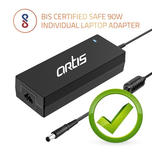 Artis AR0902 90 Watt Laptop Charger/Adapter with Power Cord Compatible with Dell Laptops (19.5V/4.62A, Pin: 7.4 x 5.0 mm) - Image 5