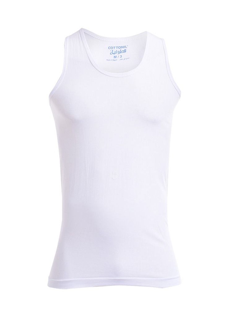 COTTONIL - Bundle Of Three Breathable Cotton Undershirts - White - Image 1