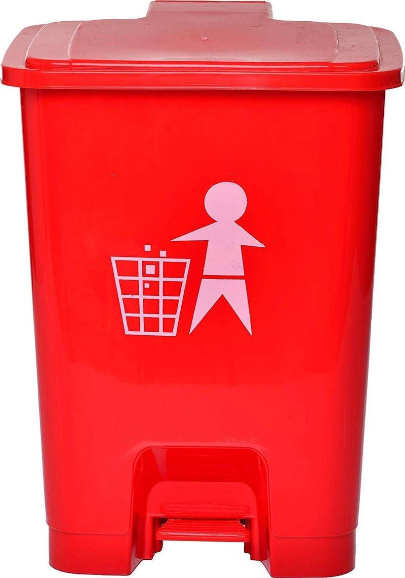 Dhwani Enterprise Dhwani Enterprise Plastic Pedal Dustbin Biomedical waste bins for hospitals Set of 5 RedBlueYellowGreenBlack 15 LTR WITH CHECK DUSTER CLOTH FREE  - Image 2
