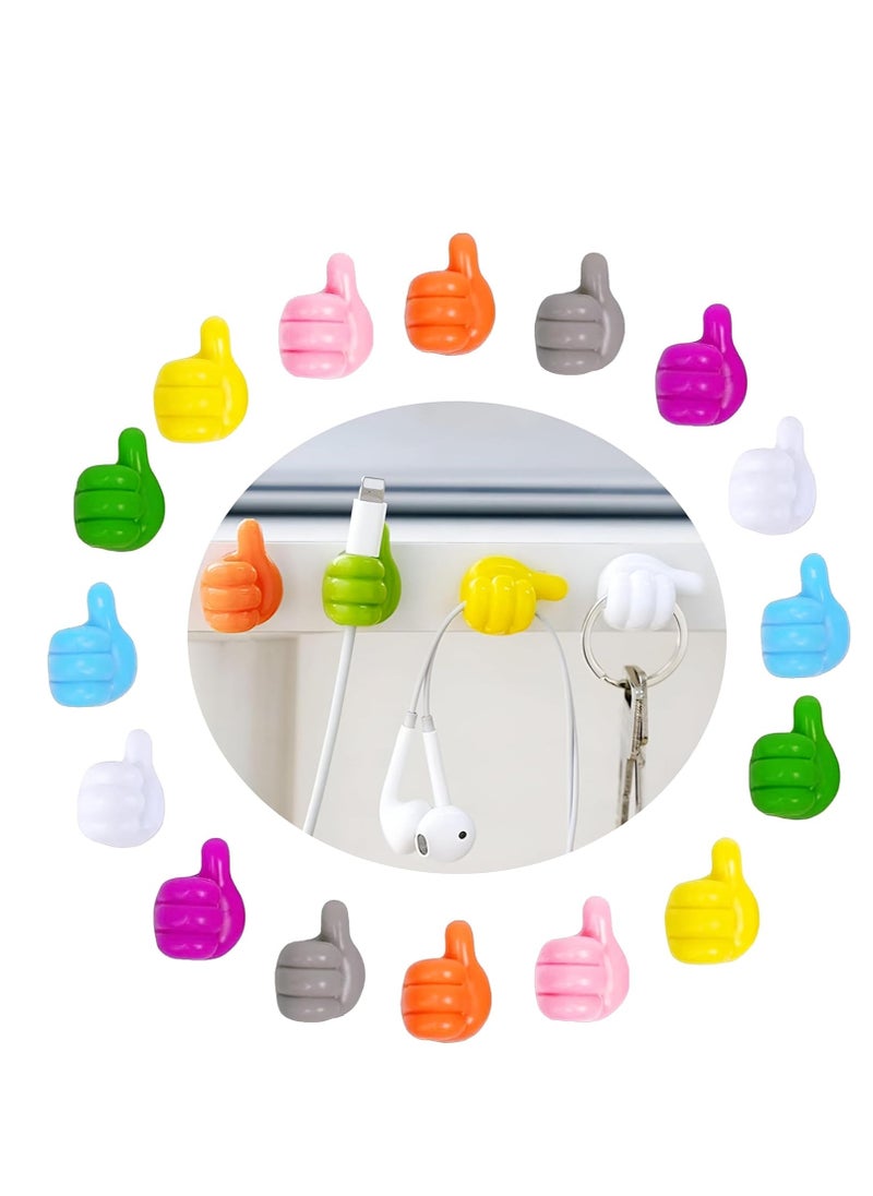 Multi-use organizer and holder for electrical wires and cables and personal belongings, hand-held clip for organizing wires, cables and household accessories self adhesive multicolor 20 pieces from Rana store  - Image 1