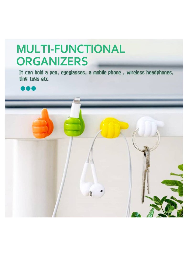 Multi-use organizer and holder for electrical wires and cables and personal belongings, hand-held clip for organizing wires, cables and household accessories self adhesive multicolor 20 pieces from Rana store  - Image 4