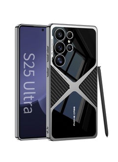 GKK Luxury Leather Case for Samsung Galaxy S25 Ultra (2025) ,Electroplated with Camera Protected and Pen Slot Design Support Wireless Charging - Pen Not Included  - Image 1