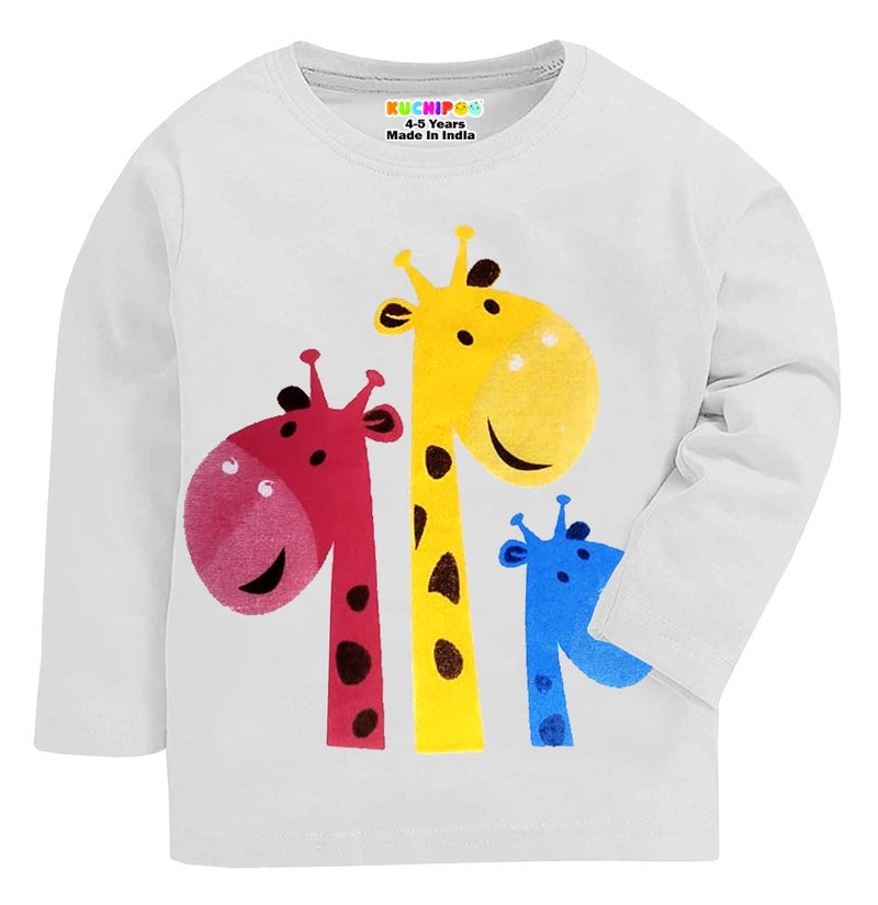Kuchipoo Boy and Girl Regular Fit Cotton T-Shirts (KUC-TSHRT-347, 6-12 Months, Multi-Colored) - Image 5