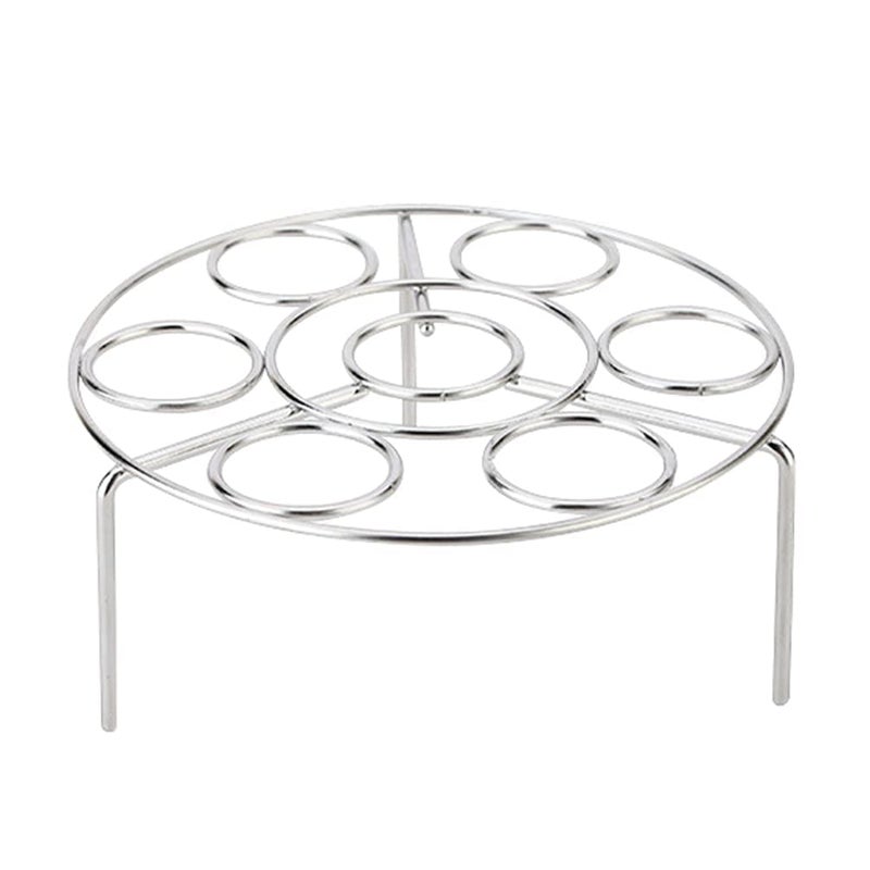 McMus McMus Egg Steamer Rack Stand Air Fryer Rack Stainless Steel Round Canning Rack Cooking Steaming Basket Multifunction Trivet Holders - Image 1
