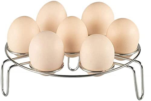 McMus McMus Egg Steamer Rack Stand Air Fryer Rack Stainless Steel Round Canning Rack Cooking Steaming Basket Multifunction Trivet Holders - Image 2