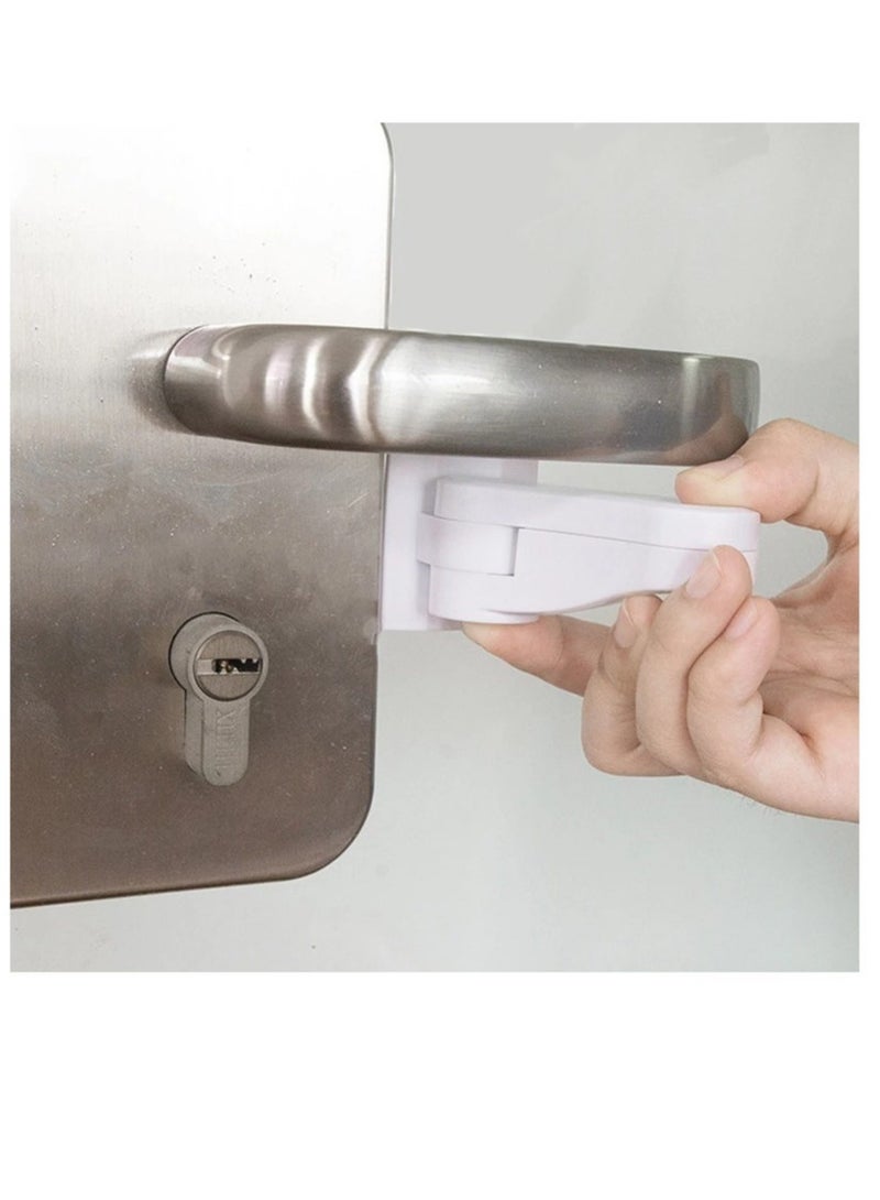 AROAQ Universal Child Safety Door Lever Locks Anti-Open Handle Protectors Pack of 3 - Image 5