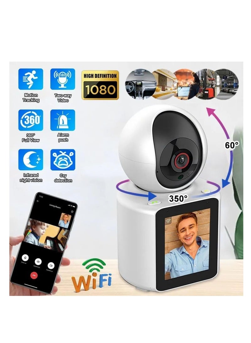 Generic Two way video WiFi camera 1080P Video Calling WIFI HD Camera One-Click Video Calling Infrared Night Vision Video Baby Monitoring Camera  - Image 3