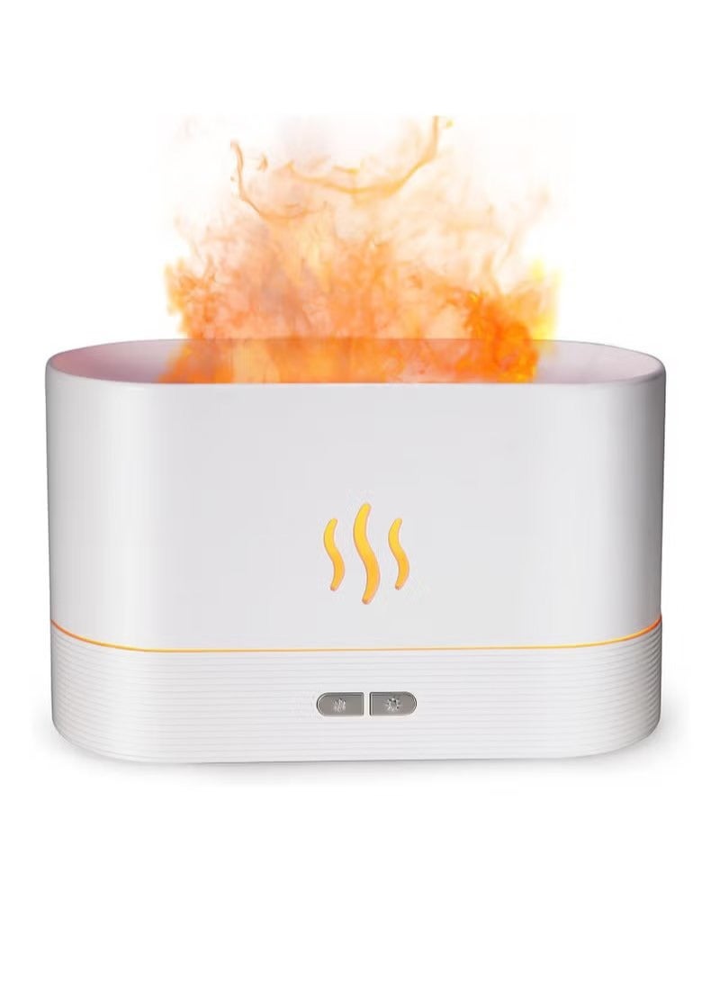 ACLIX Original Flame Air Diffuser,Ultra-Silent Cool Mist Humidifier with Waterless Auto-Off Protection Aroma Diffuser for Home,Office or Yoga - Image 1