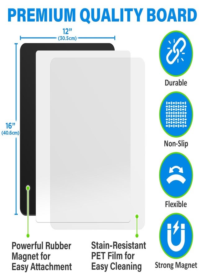 YES4QUALITY Magnetic Dry Erase Menu Board for Fridge (Fruit, 16x12) - Weekly Meal Planner Whiteboard w/ 4 Magnetic Markers & Eraser - Chalkboard Organizer for Dinner Menus & Grocery Lists by Yes4Quality - Image 4