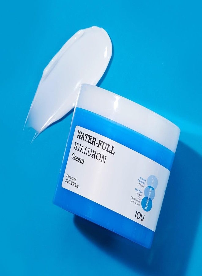 Welcos WATER-FULL HYALURON Cream | Intensive Face Moisturizer for Long-Lasting Hydration | Soothing & Nourishing w/Hyaluronic Acid | Hydrating Bomb | Korean Skin Care | 300ml / 10.14 Fl. oz - Image 3