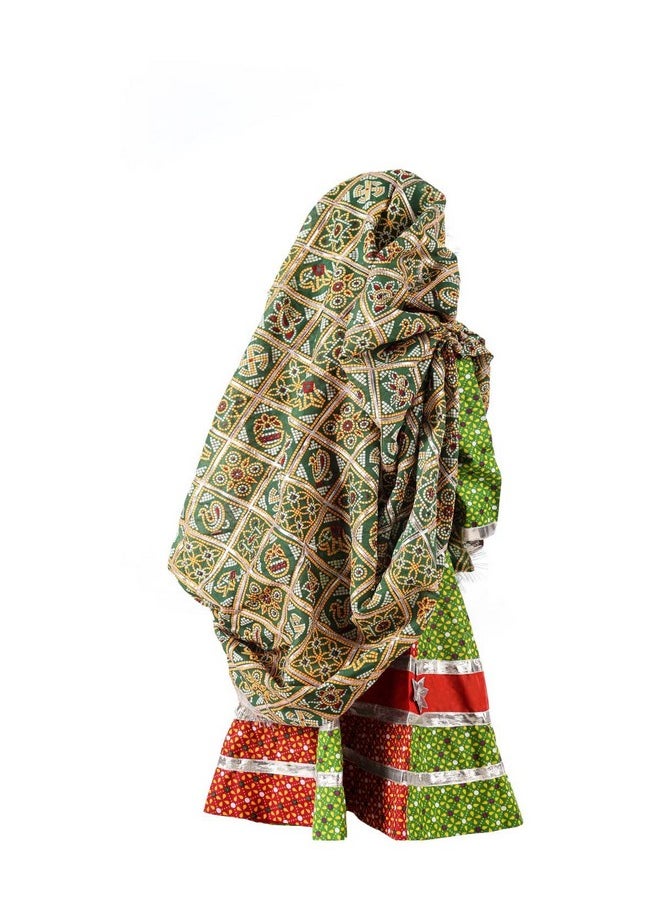 BookMyCostume BookMyCostume Rajasthani Girl with Jewellery Indian State Kids & Adults Fancy Dress Costume for Girls 7-8 years  - Image 2