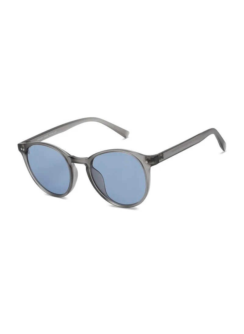 VINCENT CHASE Unisex Polarized Round Sunglasses VC S16343