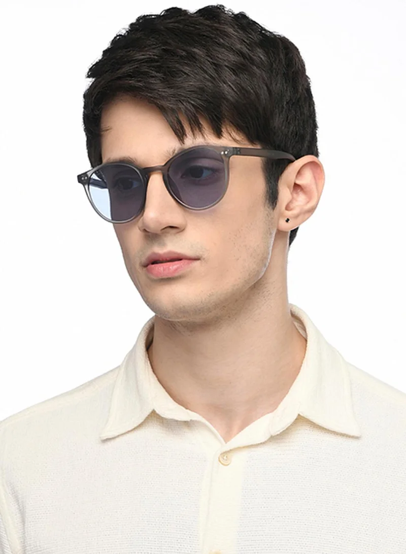 VINCENT CHASE Unisex Polarized Round Sunglasses VC S16343