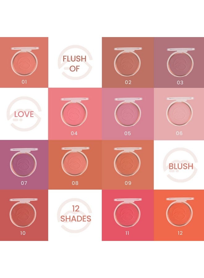 مارس أحمر الخدود Flush Of Love Face | عالي التصبغ وسهل الدمج | خفيف الوزن وله لمسة نهائية طبيعية (8.0 جم) (اللون 06) - Image 5