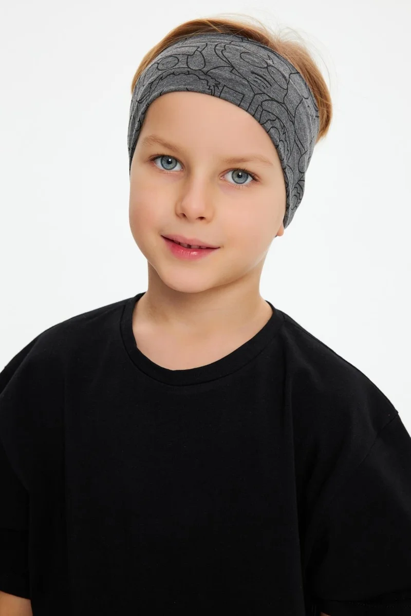 Babygiz Smoked Men's Cotton Combed Non-Slip Anti-Sweat Flexible Hair Band