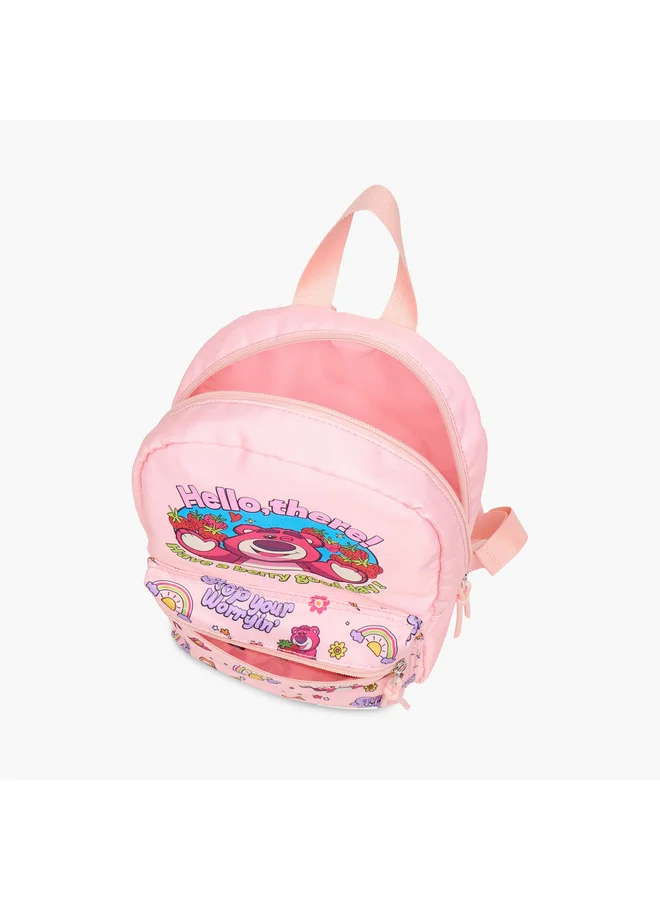 Disney Girls Lots-o'-Huggin' Bear Print School Backpack with Adjustable Straps - 10x25x33 cm