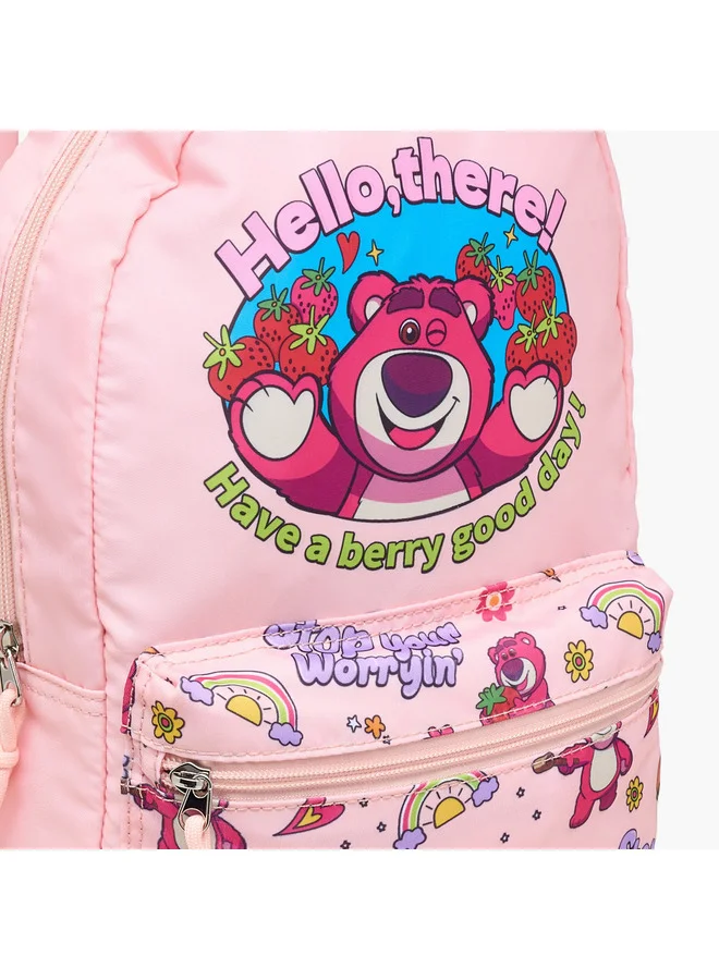 Disney Girls Lots-o'-Huggin' Bear Print School Backpack with Adjustable Straps - 10x25x33 cm